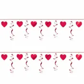 Girlang hjärtan 365 cm