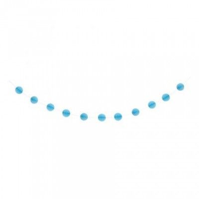 Girlang Honeycombs Ljusblå