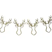 Girlang i Trä Guld Glitter