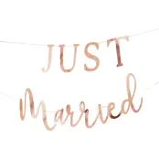 Girlang Just Married Roséguld