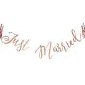 Girlang Just Married Roséguld