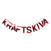 Girlang Kräftskiva Röd