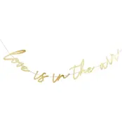 Girlang Love Is In The Air Guld Metallic