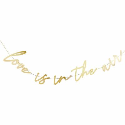 Girlang Love Is In The Air Guld Metallic