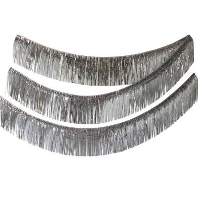 Girlang Med Långa Fransar Silver 6 m