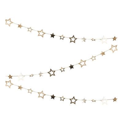 Girlang med Stjärnor Guld - 1-pack