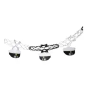 Girlang med Studentmössor Svart/Vit