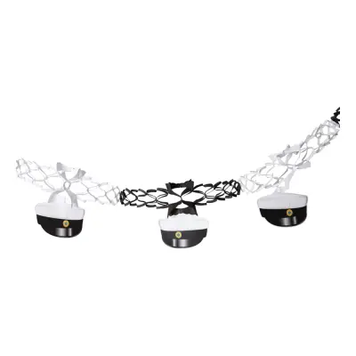 Girlang med Studentmössor Svart/Vit