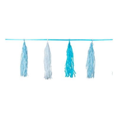 Girlang med Tassels Ljusblå