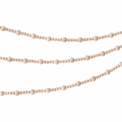 Girlang med Träpärlor