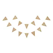 Girlang Merry Christmas Flaggor