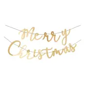 Girlang Merry Christmas Guld