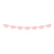 Girlang Pappersfjäder Ljus Puderrosa - Stor