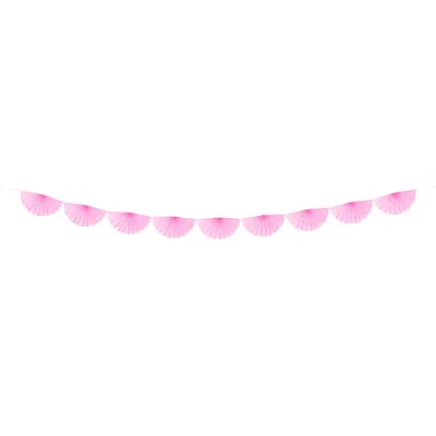 Girlang Pappersfjäder Ljusrosa