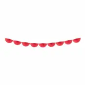 Girlang Pappersfjäder Röd - Stor