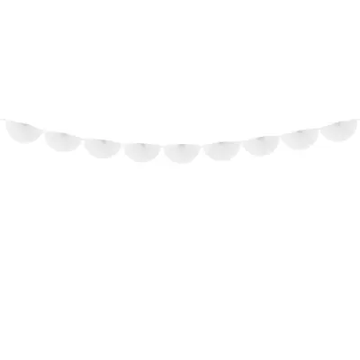 Girlang Pappersfjäder Vit - Stor