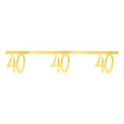 Girlang Siffra Guld Metallic - Siffra 40