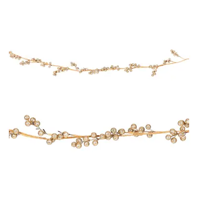 Girlang Snömistel Guld - 145 cm