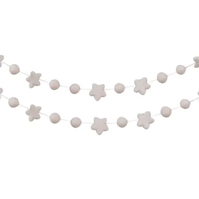 Girlang Stjärnor och Bollar av Filt