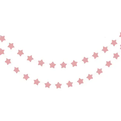 Girlang Stjärnor Rosa