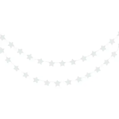 Girlang Stjärnor Vit