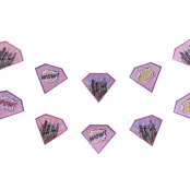 Girlang Superhjältar Rosa