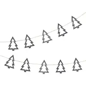 Girlang Svarta Trä Granar