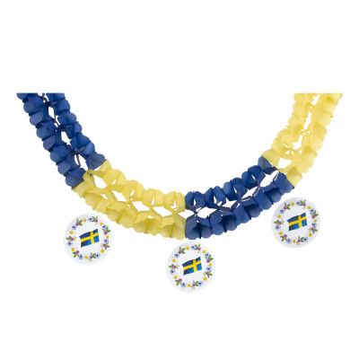 Girlang Sverige med Hängen - 400 cm