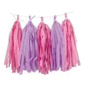 Girlang Tofsar Rosa/Lila