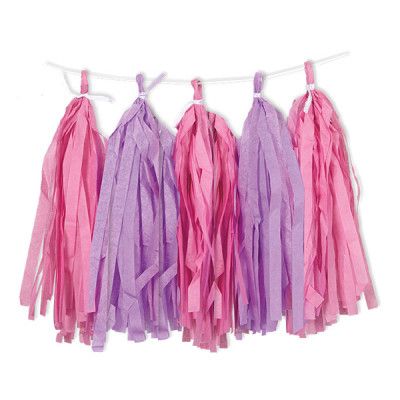 Girlang Tofsar Rosa/Lila