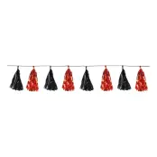 Girlang Tofsar Svart/Orange Metallic