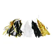 Girlang Tofsar Svart/Vit/Guldmetallic