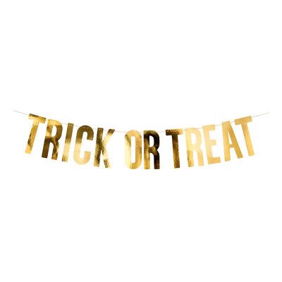 Girlang Trick Or Treat DIY Guld Metallic