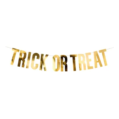 Girlang Trick Or Treat DIY Guld Metallic