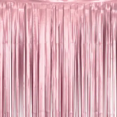 Glitterdraperi Matt Rosa