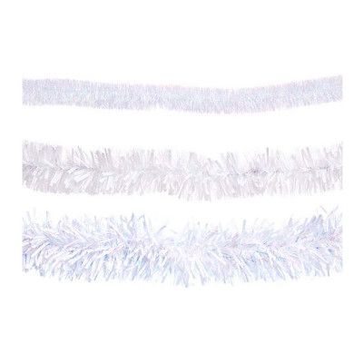 Glittergirlang Vit - 12 x 200 cm