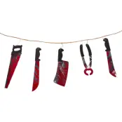 Halloween Girlang Blodiga Redskap 1,8m