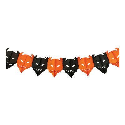 Halloween Svart/Orange Girlang