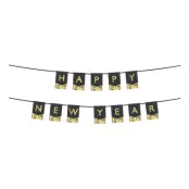 Happy New Year Girlang Svart/Guld