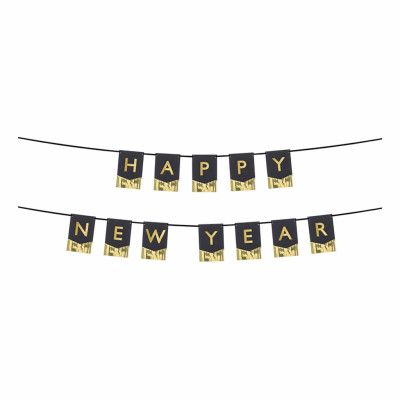 Happy New Year Girlang Svart/Guld