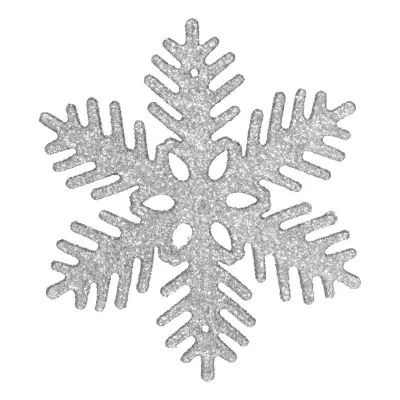 Julhängen Snöflinga Silver - 6-pack