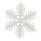 Julhängen Snöflinga Vit - 6-pack