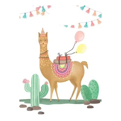 Kalaspåsar Llama - 6-pack