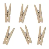 Klädnypor Mini Trä - 10-pack