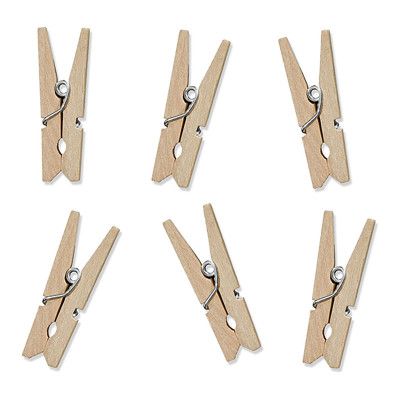 Klädnypor Mini Trä - 10-pack