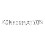 Konfirmation Ballonggirlang Silver