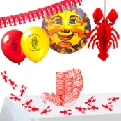 Kräftskiva Paket Dekoration