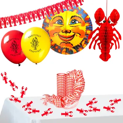 Kräftskiva Paket Dekoration