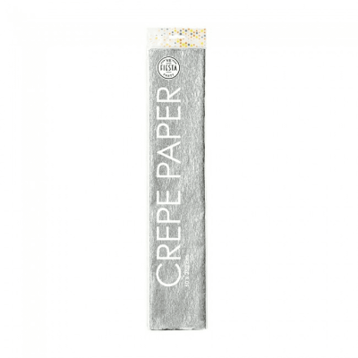 Kräppapper 50x250 cm - silver