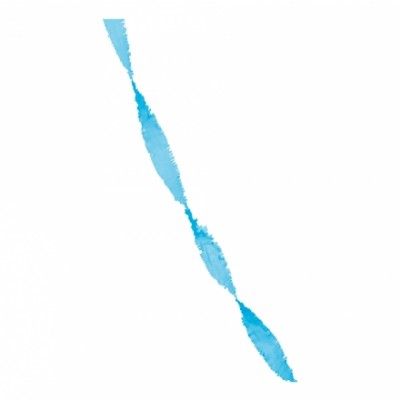 Kräppapper Girlang Blå